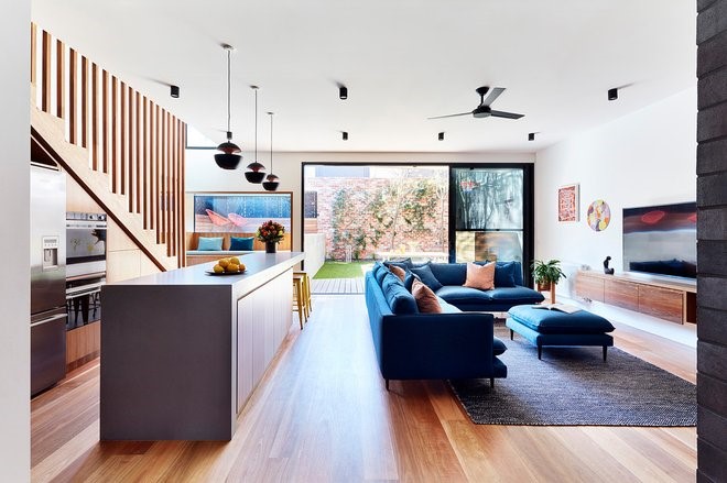 Contemporary Living Room by Bryant Alsop Architects